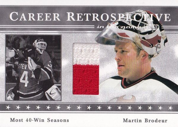 jersey karta MARTIN BRODEUR 03-04 ITG Used Career Retrospective /50