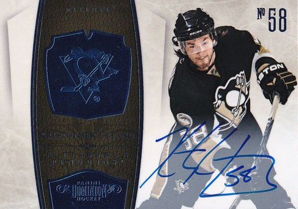 AUTO karta KRISTOPHER LETANG 10-11 Dominion Signature Sapphire /10