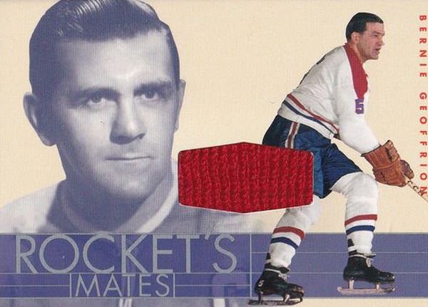 jersey karta BERNIE GEOFFRION 01-02 BAP Memorabilia Rocket´s Mates /50