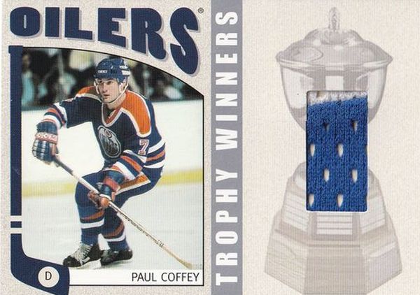 jersey karta PAUL COFFEY 04-05 ITG Franchises Trophy Winners Silver /70