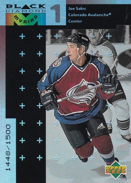 insert karta JOE SAKIC 98-99 Black Diamond Myriad /1500