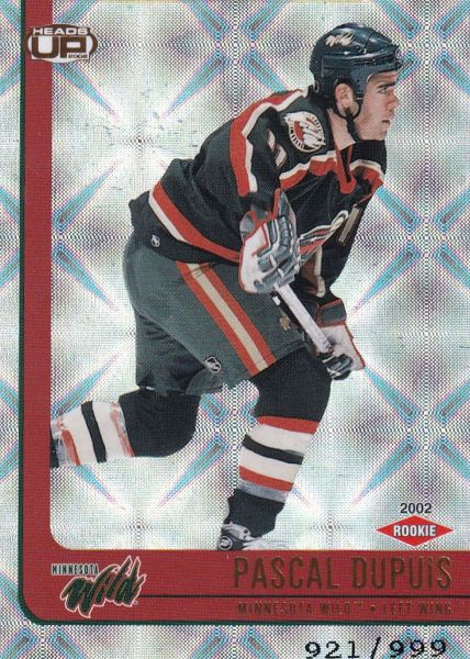 insert RC karta PASCAL DUPUIS 01-02 Heads Up Rookie /999