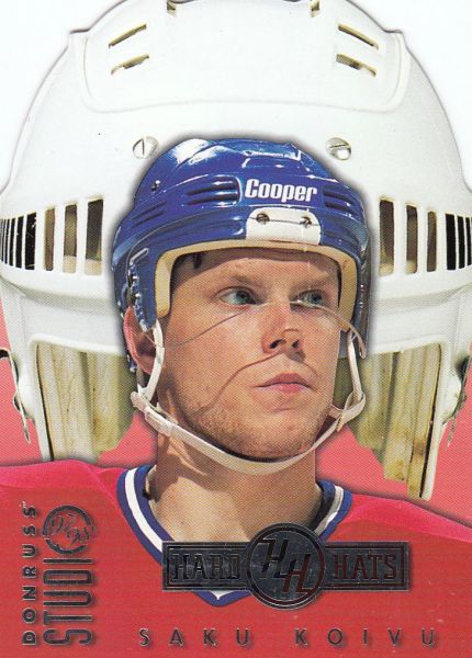 insert karta SAKU KOIVU 97-98 Donruss Studio Hard Hats /3000