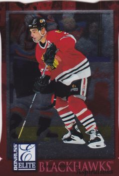 paralel karta CHRIS CHELIOS 97-98 Donruss Elite Aspirations /750