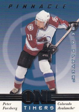 insert karta PETER FORSBERG 97-98 BAP One Timers číslo 11/20