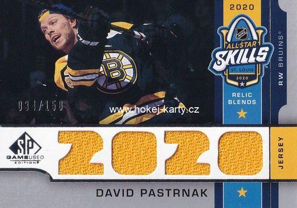 2020 SP Game Used NHL All-Star Skills Relic Blends /150 David Pastrnak  #ASB-PA
