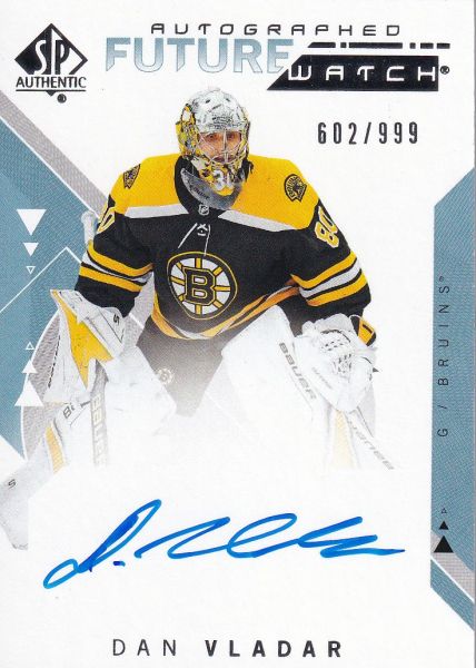 AUTO RC karta DAN VLADAŘ 18-19 SP Authentic Future Watch Autographed /999