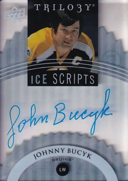 AUTO karta JOHNNY BUCYK 14-15 Trilogy Ice Scripts číslo IS-JB