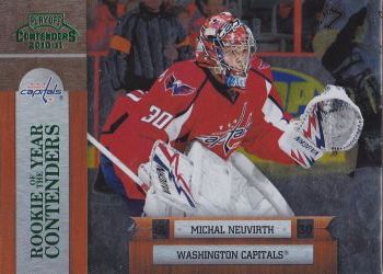 insert RC karta MICHAL NEUVIRTH 10-11 Contenders Rookie of the Year Green /50