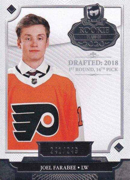 insert RC karta JOEL FARABEE 19-20 UD The CUP Rookie Class of 2020 /249