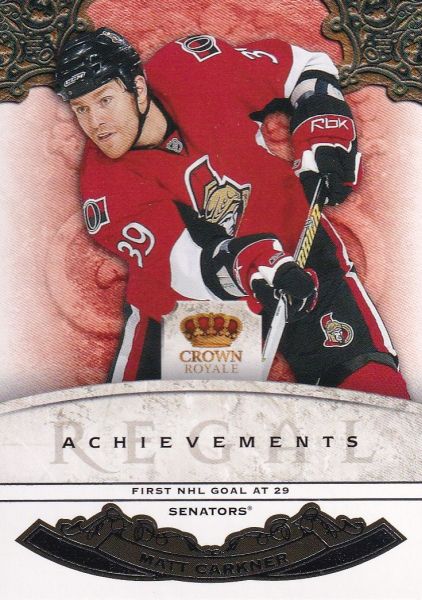 insert karta MATT CARKNER 10-11 Crown Royale Regal Achievements /499