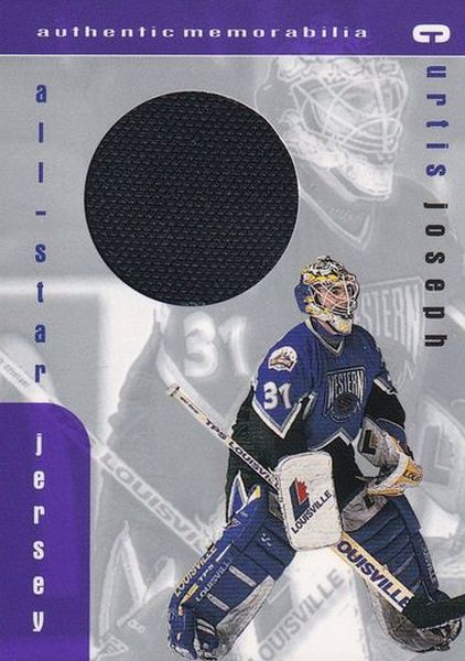 jersey karta CURTIS JOSEPH 99-00 BAP Memorabilia All-Star Jersey číslo J-11