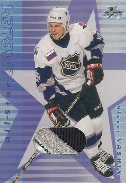 patch karta ALEXEI YASHIN 01-02 BAP Memorabilia All-Star Emblem /10