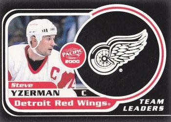 insert karta STEVE YZERMAN 99-00 Pacific Team Leaders číslo 10