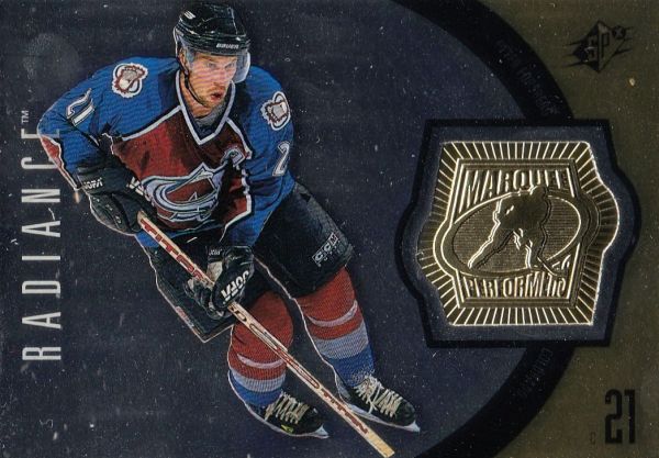 insert karta PETER FORSBERG 98-99 SPx Marquee Performers /875