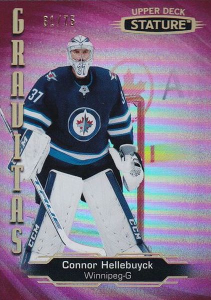 insert karta CONNOR HELLEBUYCK 20-21 Stature Gravitas Red /75