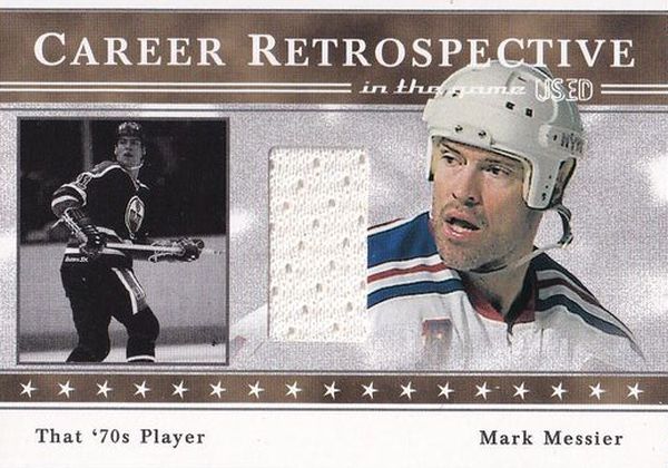 jersey karta MARK MESSIER 03-04 ITG Used Career Retrospective Gold /10