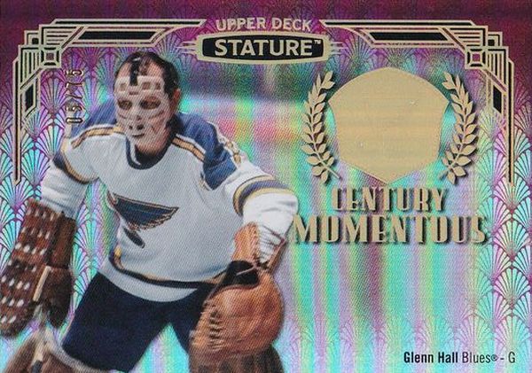 insert karta GLENN HALL 20-21 Stature Century Momentous Red /75