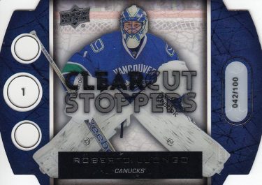 insert karta ROBERTO LUONGO 13-14 UD Ser. 1 Clear Cut Stoppers /100
