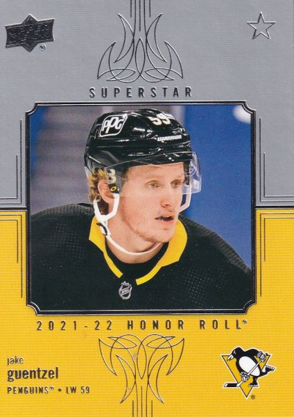 insert karta JAKE GUENTZEL 21-22 UD Ser. 1 Honor Roll Superstar číslo HR-24