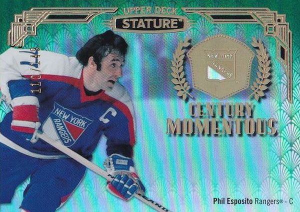 insert karta PHIL ESPOSITO 20-21 Stature Century Momentous Green /149