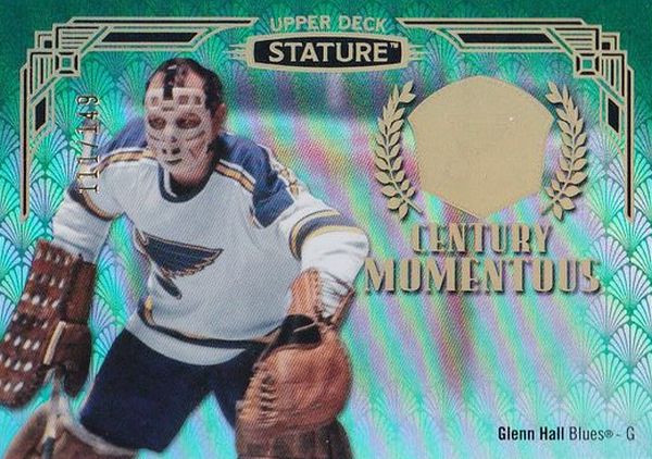 insert karta GLENN HALL 20-21 Stature Century Momentous Green /149