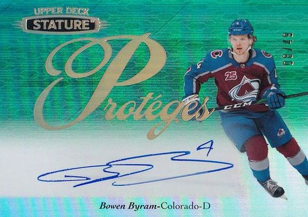 AUTO RC karta BOWEN BYRAM 20-21 Stature Proteges Green Autograph /49