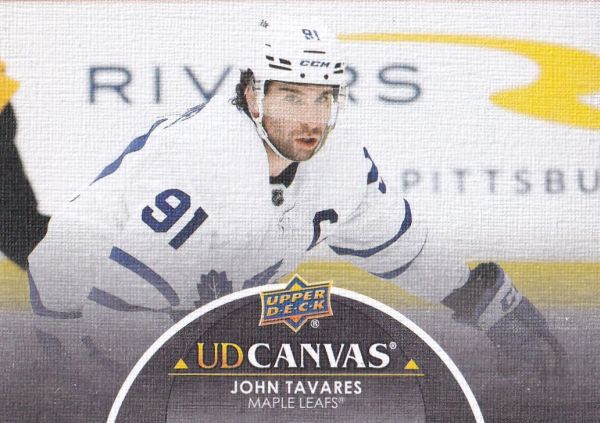 SP insert karta JOHN TAVARES 21-22 UD Ser. 2 Canvas Black číslo C197