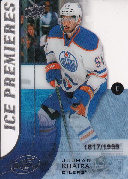 insert RC karta JUJHAR KHAIRA 15-16 UD Ice Premieres /1999