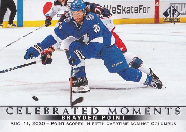 insert karta BRAYDEN POINT 20-21 SP Authentic Celebrated Moments číslo 109