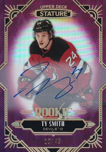 AUTO RC karta TY SMITH 20-21 Stature Rookie Red Autograph /45