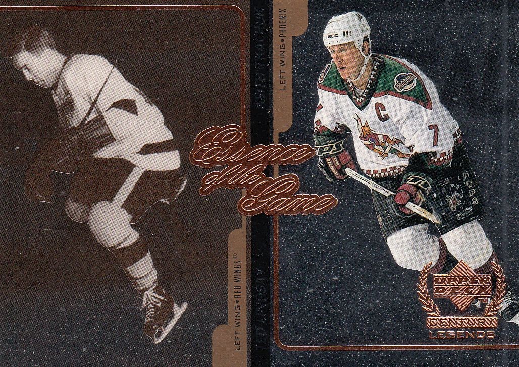 insert karta LINDSAY/TKACHUK 99-00 UD Legends Essence of the Game číslo E8