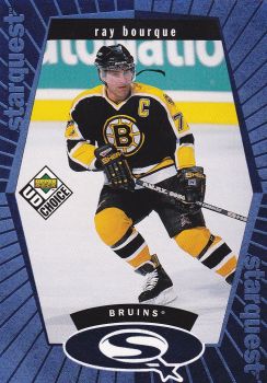 insert karta RAY BOURQUE 98-99 UD Choice Starquest Blue číslo SQ21