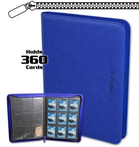 BCW Kožené Premium album A4 Z-Folio LX, modré na zip