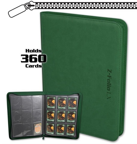 BCW Kožené Premium album A4 Z-Folio LX, zelené na zip