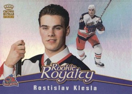 insert RC karta ROSTISLAV KLESLA 01-02 Crown Royale Rookie Royalty číslo 7