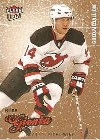 paralel karta BRIAN GIONTA 08-09 Fleer Ultra Gold Medallion číslo 43