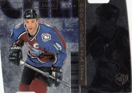 insert karta JOE SAKIC 98-99 UD3 Three Star Spotlight Die-Cuts /1000