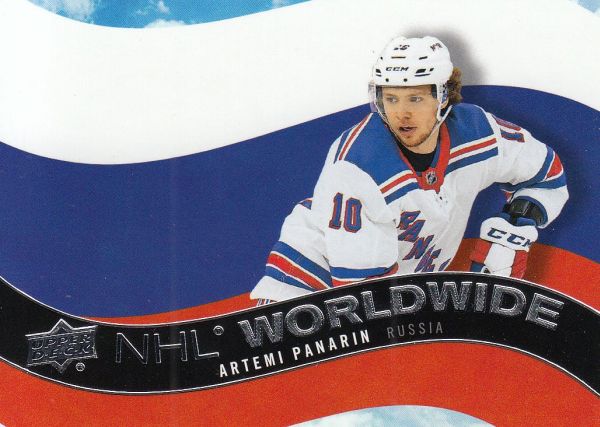 insert karta ARTEMI PANARIN 20-21 UD Ser. 1 NHL Worldwide číslo WW-26