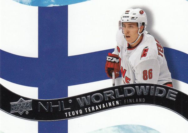 insert karta TEUVO TERAVAINEN 20-21 UD Ser. 1 NHL Worldwide číslo WW-9