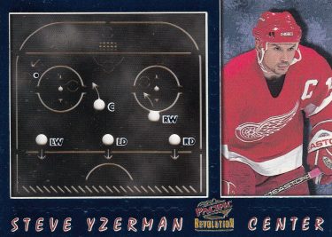 insert karta STEVE YZERMAN 98-99 Revolution Chalk Talk Laser-Cuts číslo 10