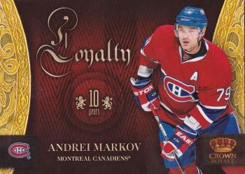 insert karta ANDREI MARKOV 10-11 Crown Royale Loyalty /250