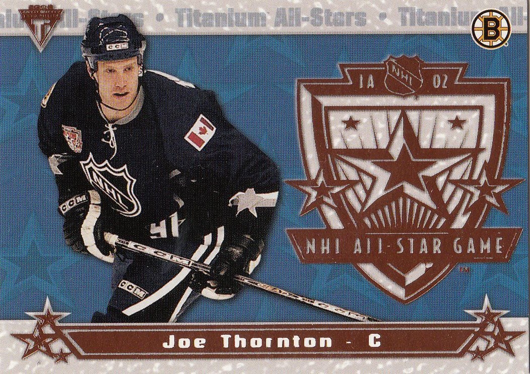 insert karta JOE THORNTON 01-02 PS Titanium All-Stars číslo 1