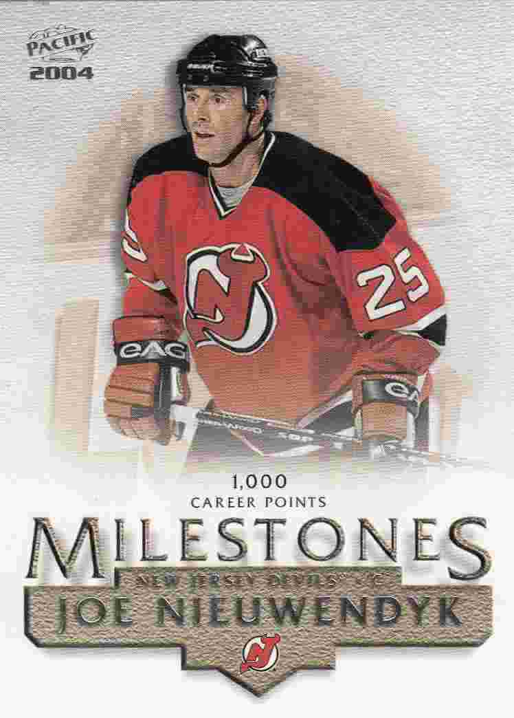 insert karta JOE NIEUWENDYK 03-04 Pacific Milestones číslo 6