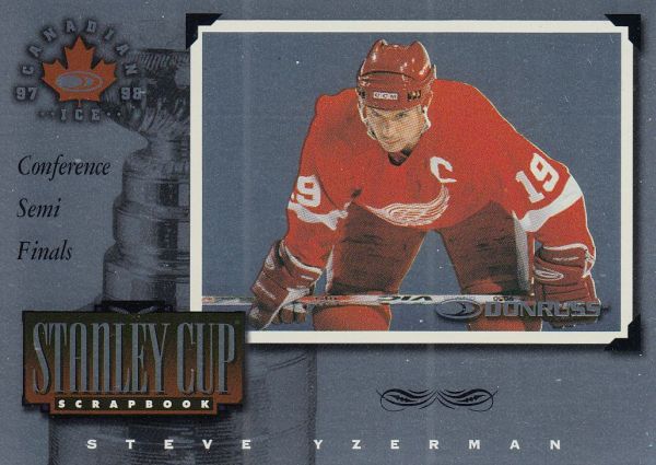 insert karta STEVE YZERMAN 97-98 Canadian Ice Stanley Cup Scrapbook /1500