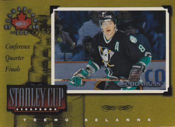 insert karta TEEMU SELANNE 97-98 Canadian Ice Stanley Cup Scrapbook /2000