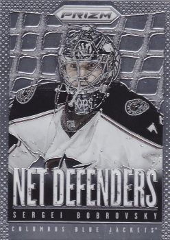 insert karta SERGEI BOBROVSKY 13-14 Prizm Net Defenders číslo ND-7