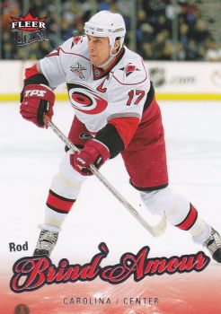 řadová karta ROD BRIND´AMOUR 08-09 Fleer Ultra číslo 22