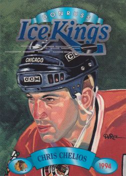 insert karta CHRIS CHELIOS 93-94 Donruss Ice Kings číslo 5 of 10