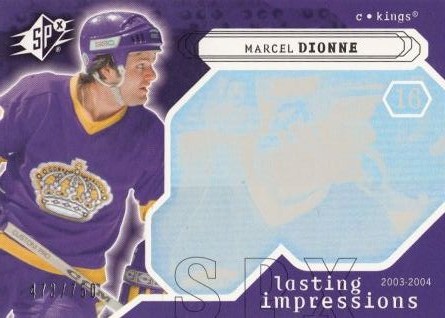 insert karta MARCEL DIONNE 03-04 SPx Lasting Impressions /750